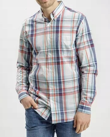 Cross Jeans bavlněná Pánská Kostkovaná Košile, velikost L