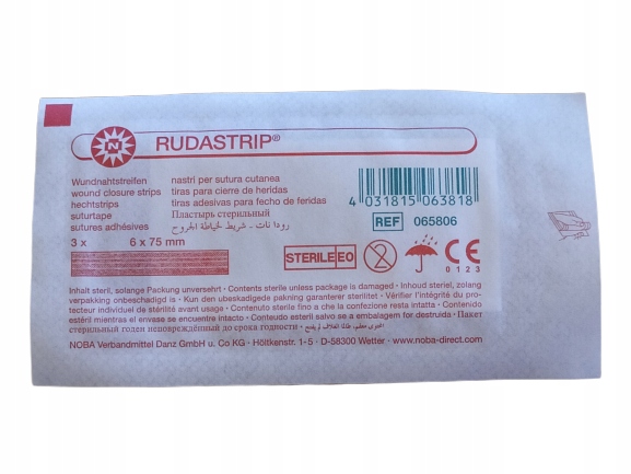 

Paski Do Zamykania Ran 6x75mm 3szt szwy zewnętrzne