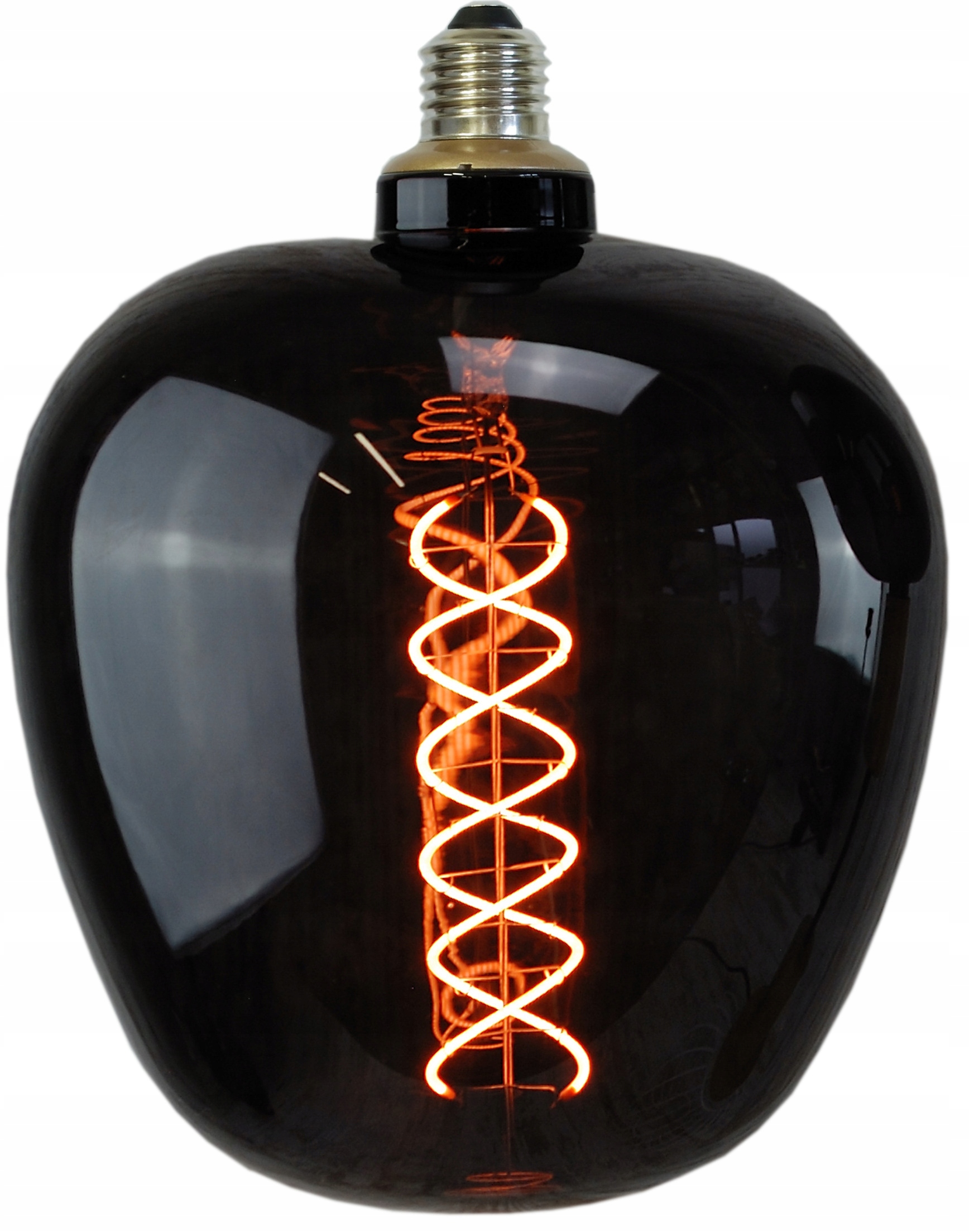 Czarna żarówka dekoracyjna Big Bulb Black loft Diy lampa nad wyspę stół