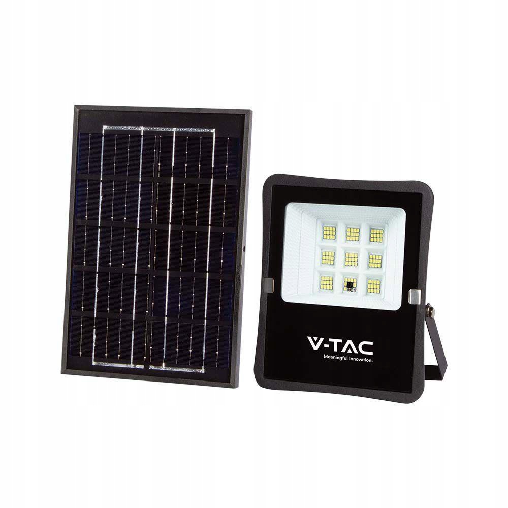 V-tac Solární Led zářič 6W dálkový ovladač auto časovač IP65 VT-55050 4000K 400lm