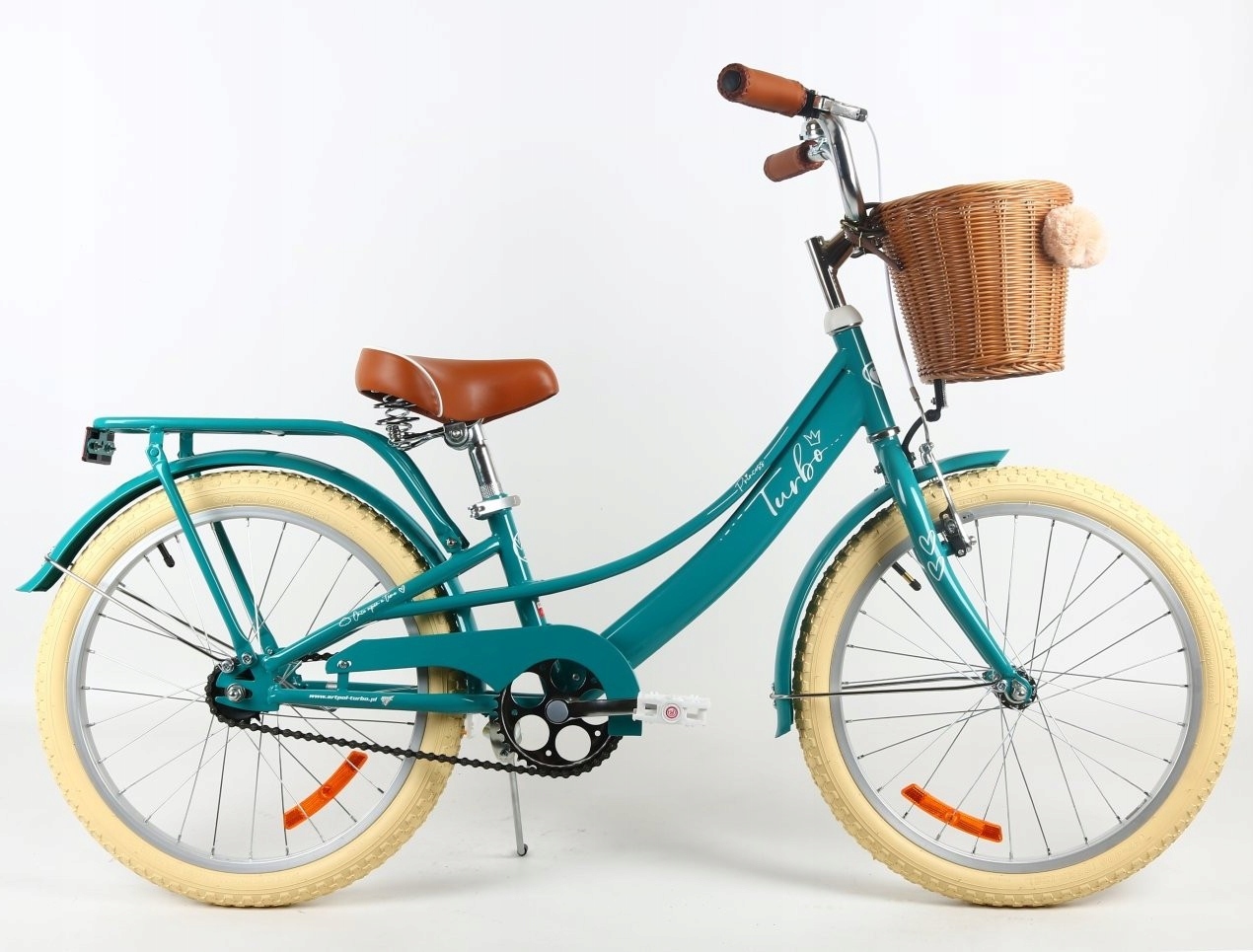 Rower Dziecięcy 20" Dla Dziewczynki 5-8 lat Rowerek Księżniczki Kosz Polski