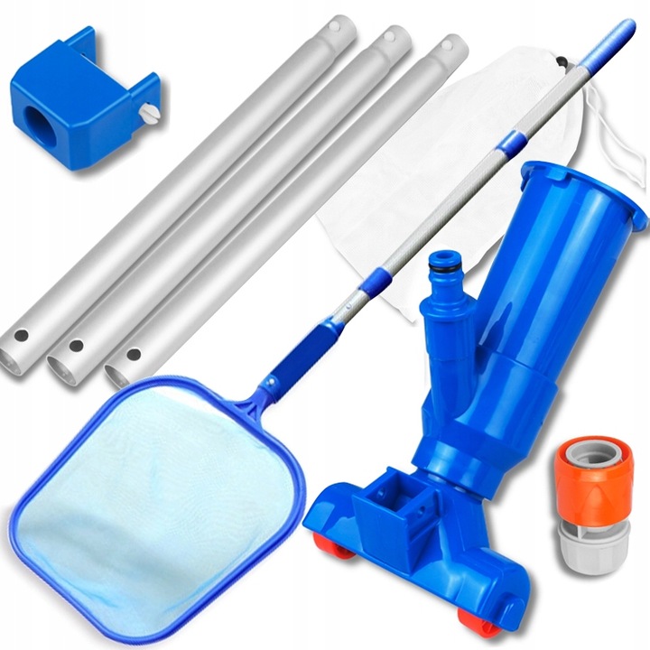 ZESTAW DO Sprzątania DNA BASENU ODKURZACZ SZCZOTKA BASENOWA Z SIATKĄ MOCNY EAN (GTIN) 5906656475337