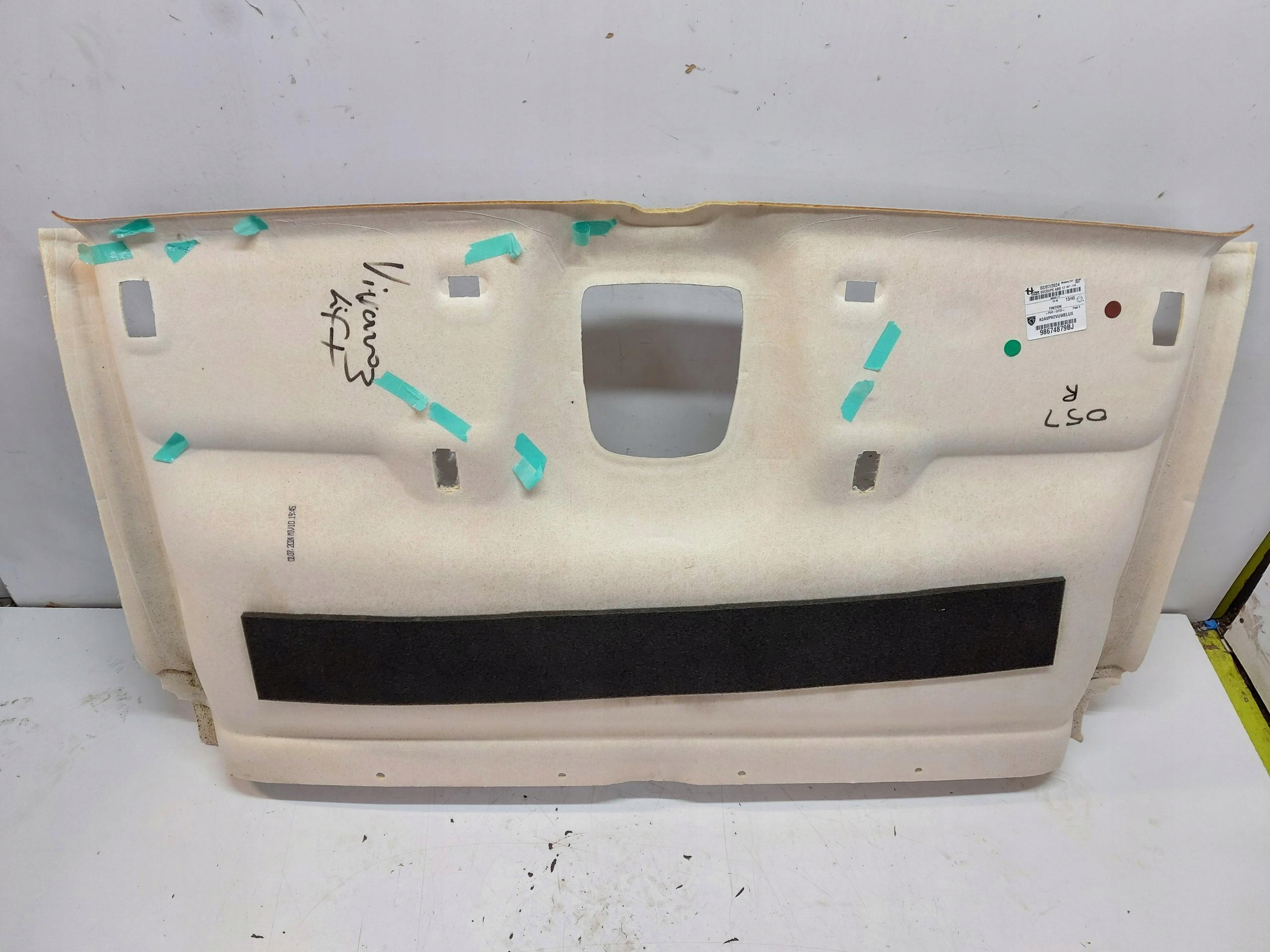 PSA Vivaro Jumpy Expert Proace 2024r Ciel de toit 98674879