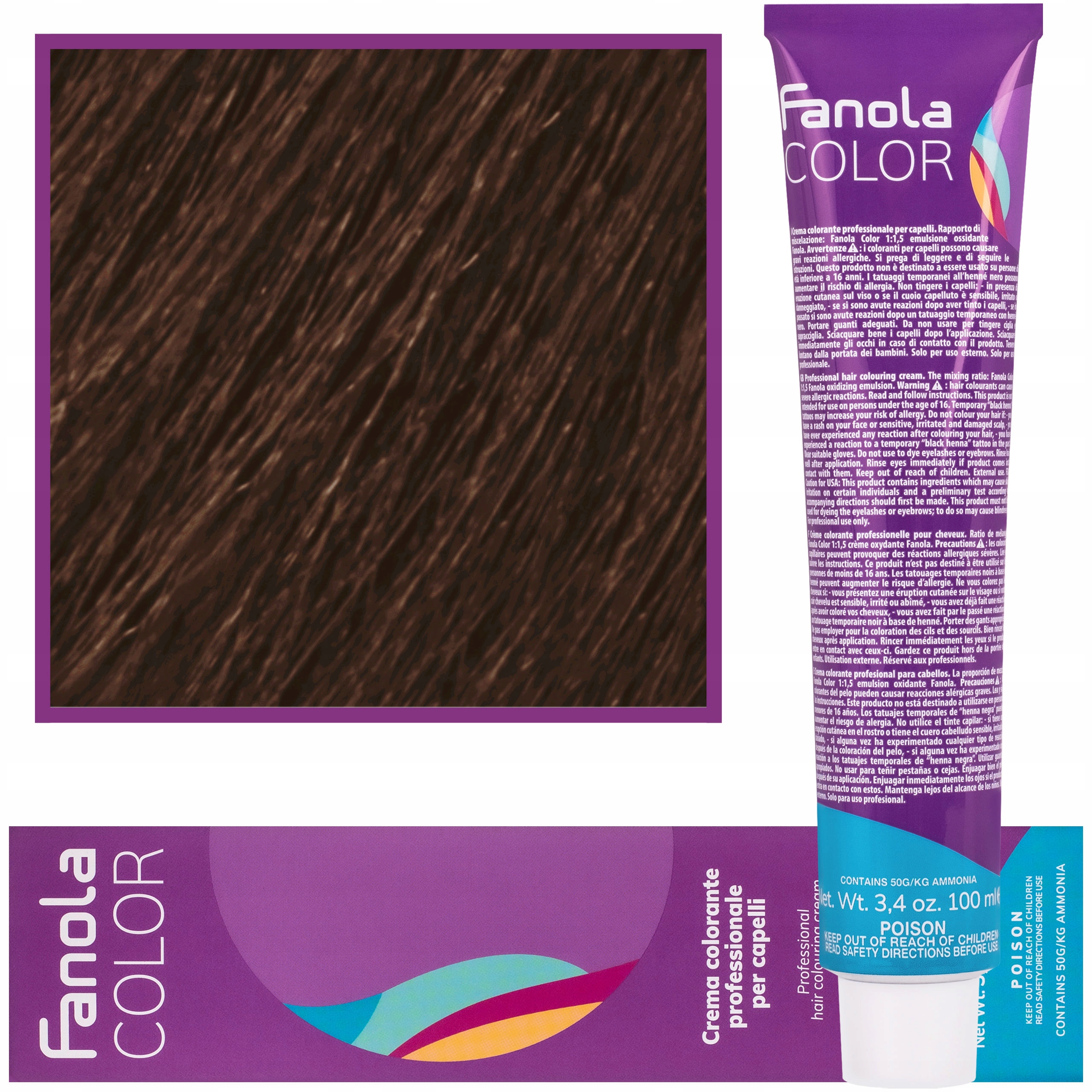 

Farba do włosów Fanola 100ml kolor 6,03