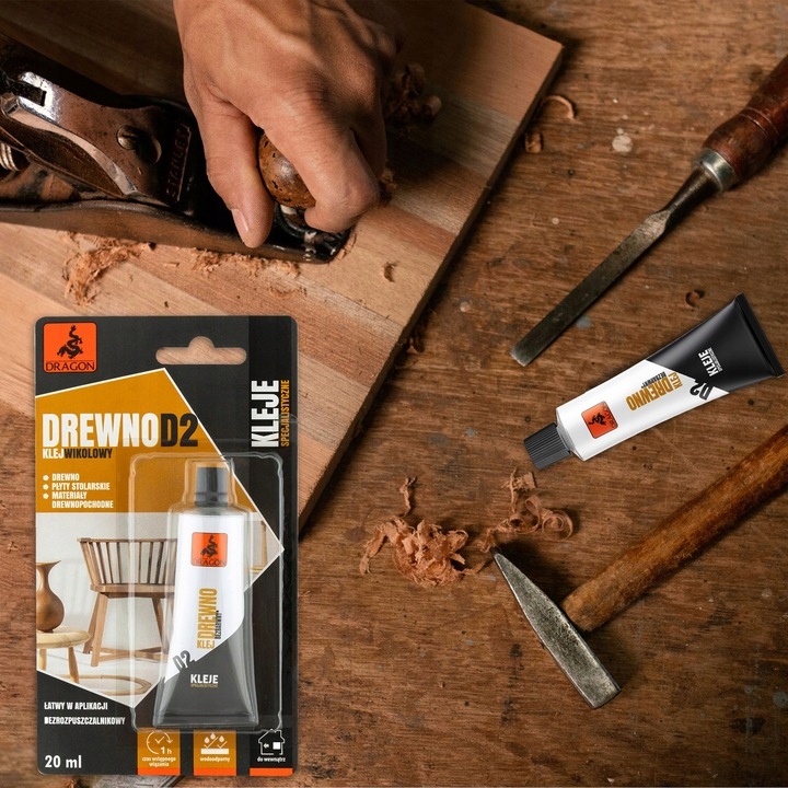 Klej do drewna WIKOLOWY D2 500ml DRAGON Kod producenta 5225365