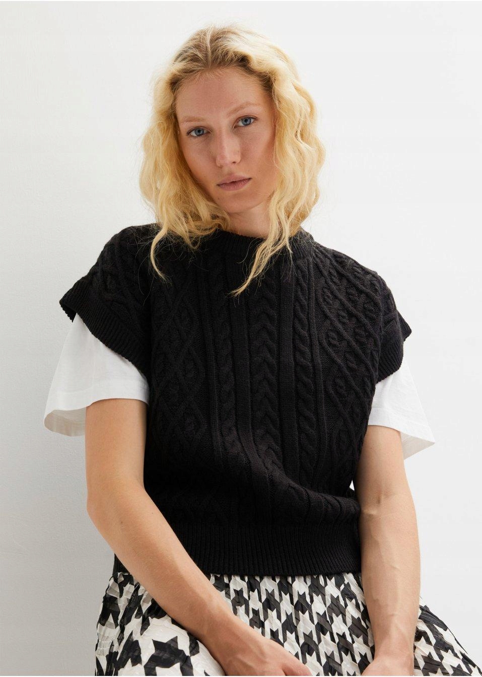 40 DZIANINOWA KAMIZELKA DAMSKA Bonprix Rodzaj inna