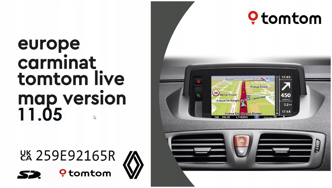 MAPA KARTA TOMTOM CARMINAT LIVE RENAULT 11.05 2024 Sklep, Opinie