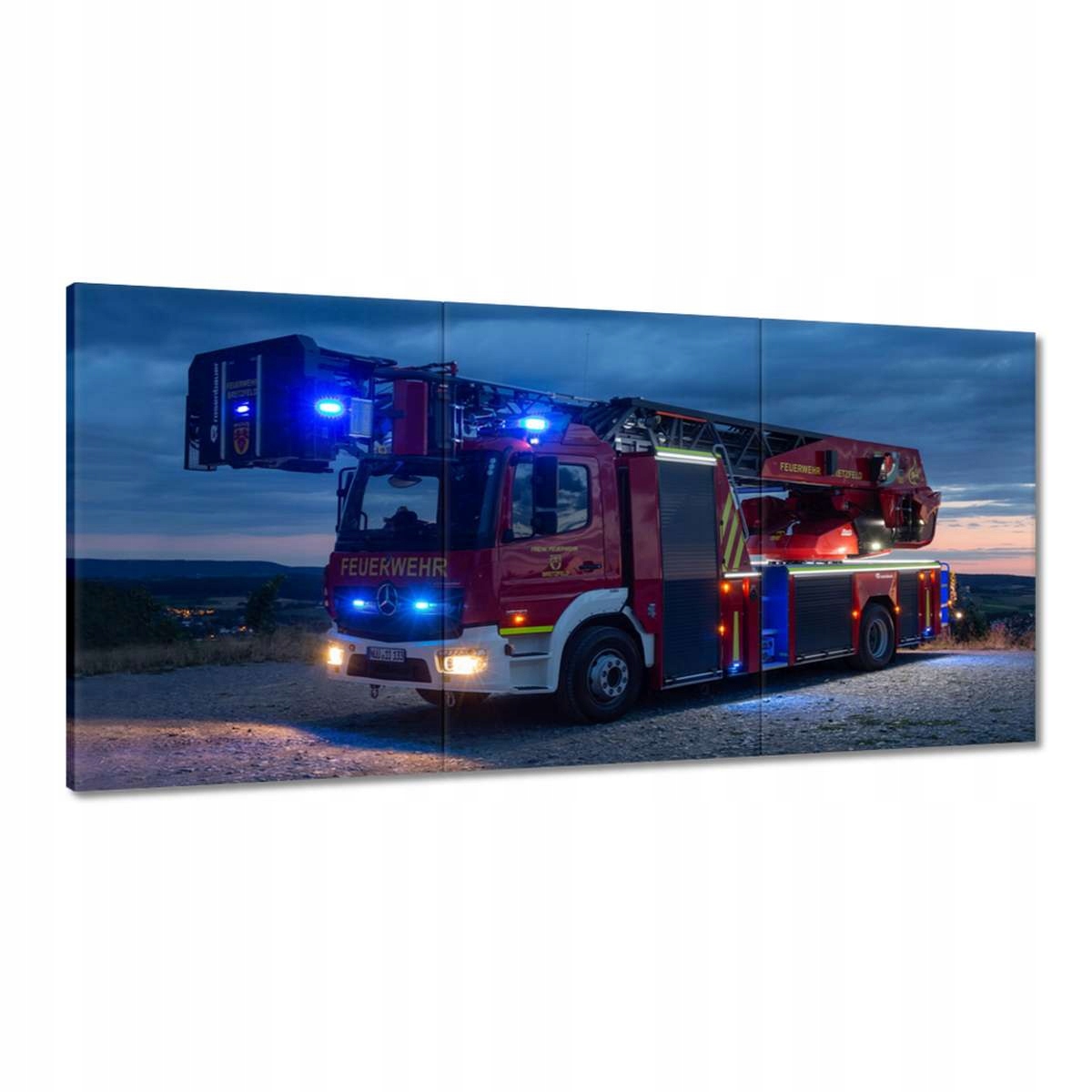 Obrazy 180x90 Hasičský vůz na signálu