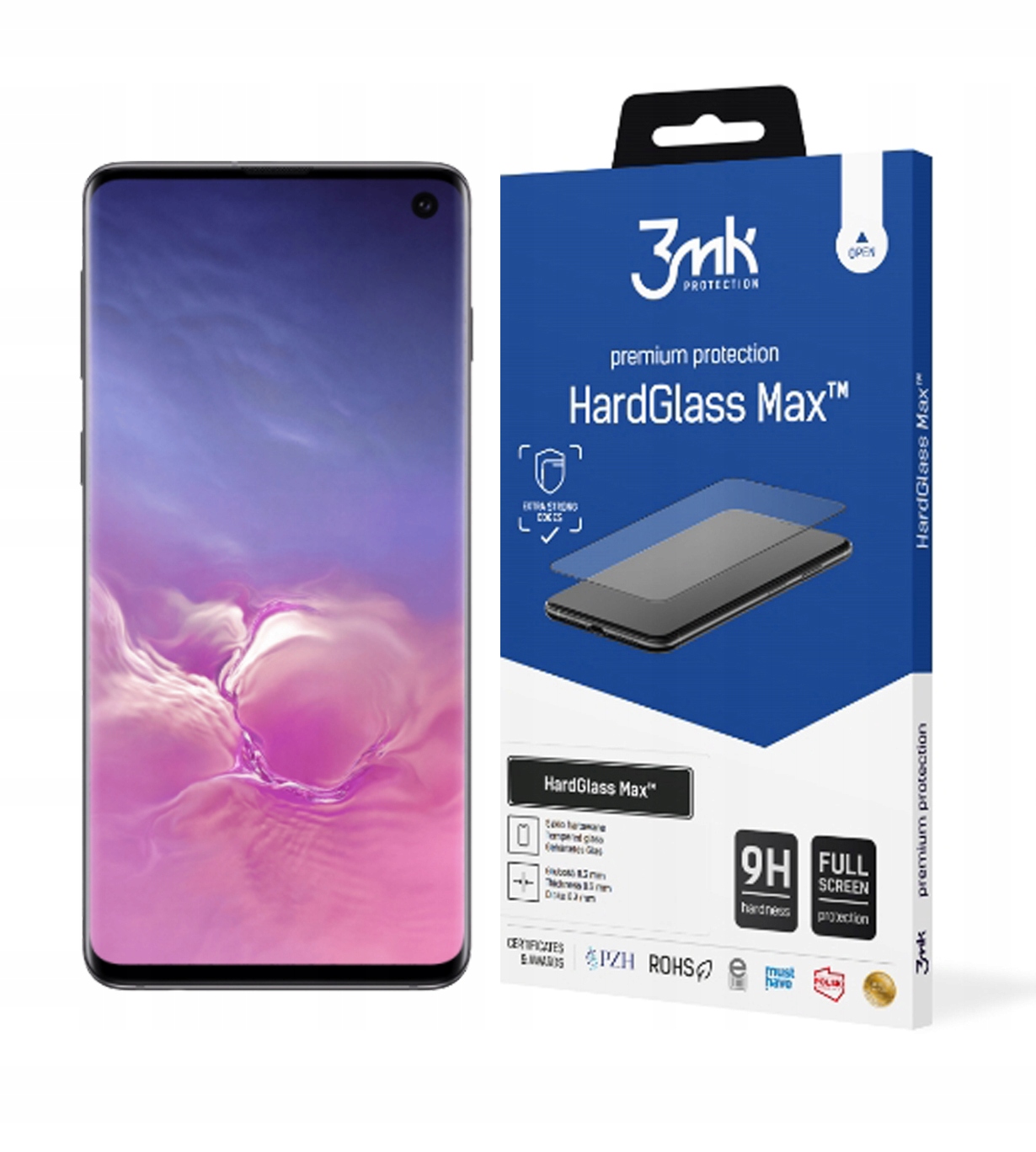 

3MK HardGlass Max New Sensor-Dot do Samsung S10 +