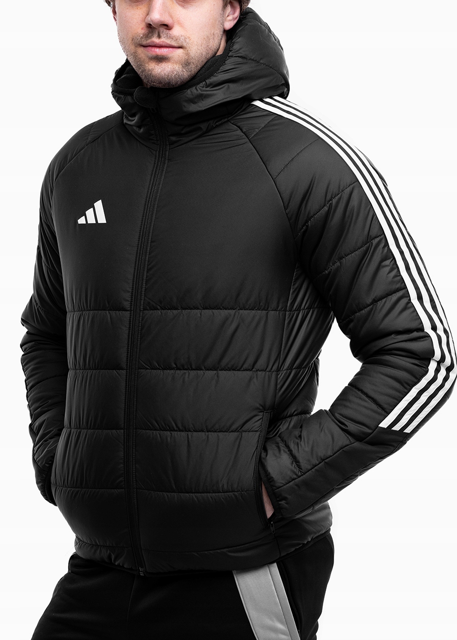 Zimní Bunda Pánská adidas s kapucí Péřová prošívaná Tiro 24 vel M