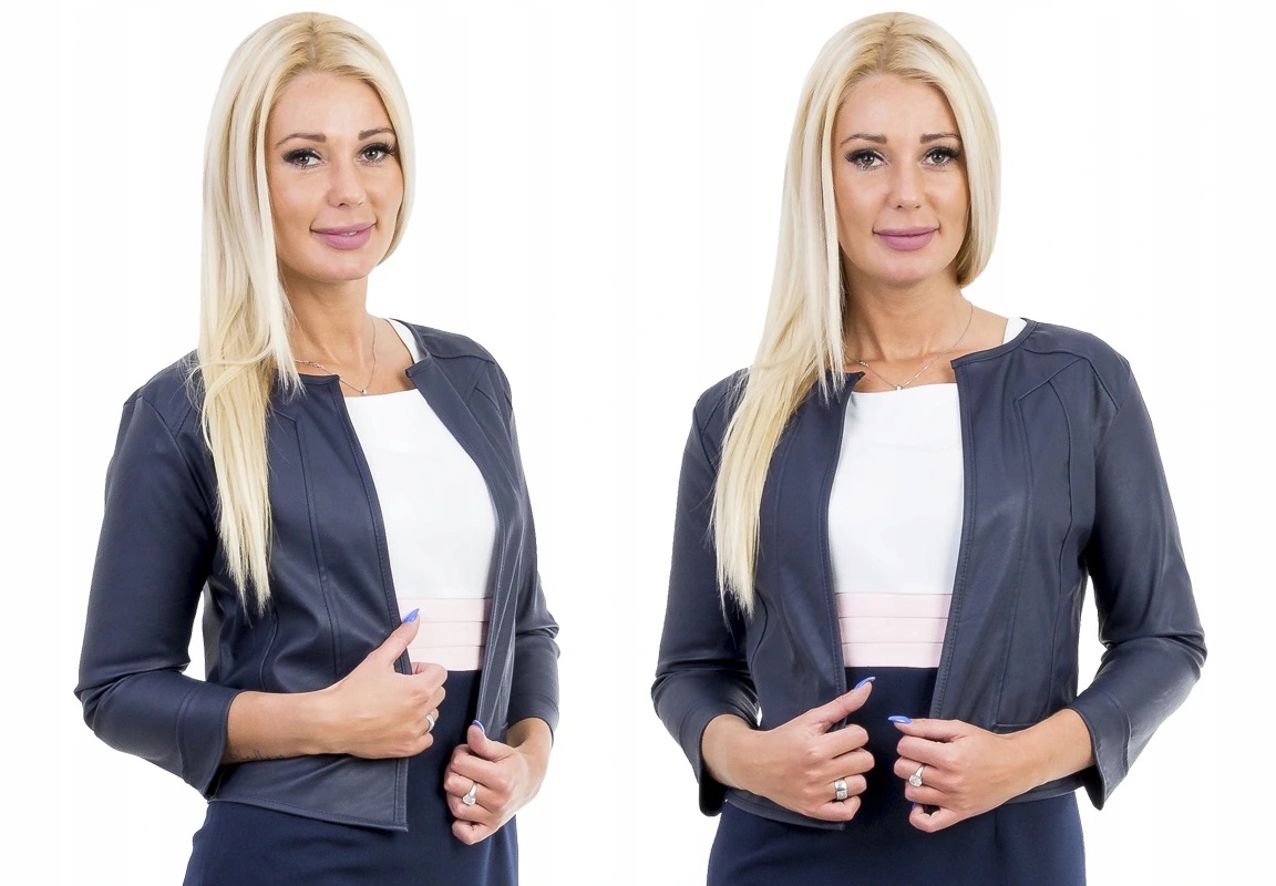 

Eleganckie Bolerko Żakiet Eko Skóra Rozmiar.50
