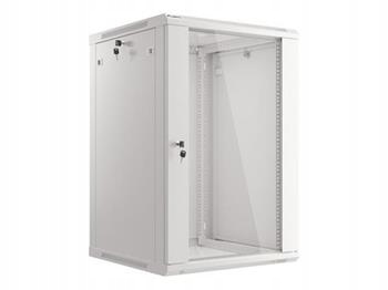Lanberg Nástěnná jednodílná skříň 19", 18U/600x600 (v rozloženém stavu) šed