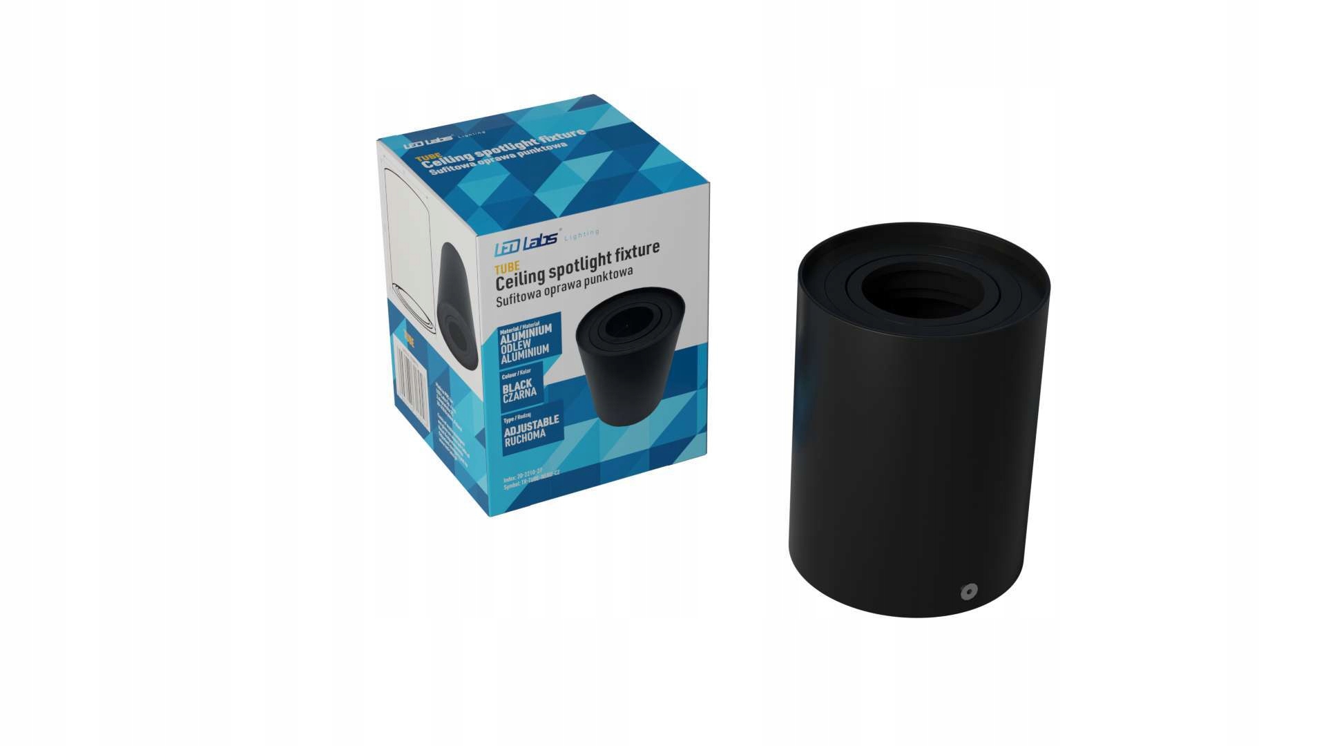 OPRAWA NATYNKOWA SUFITOWA LED GU10 TUBA RUCHOMA Rodzaj reflektor sufitowy