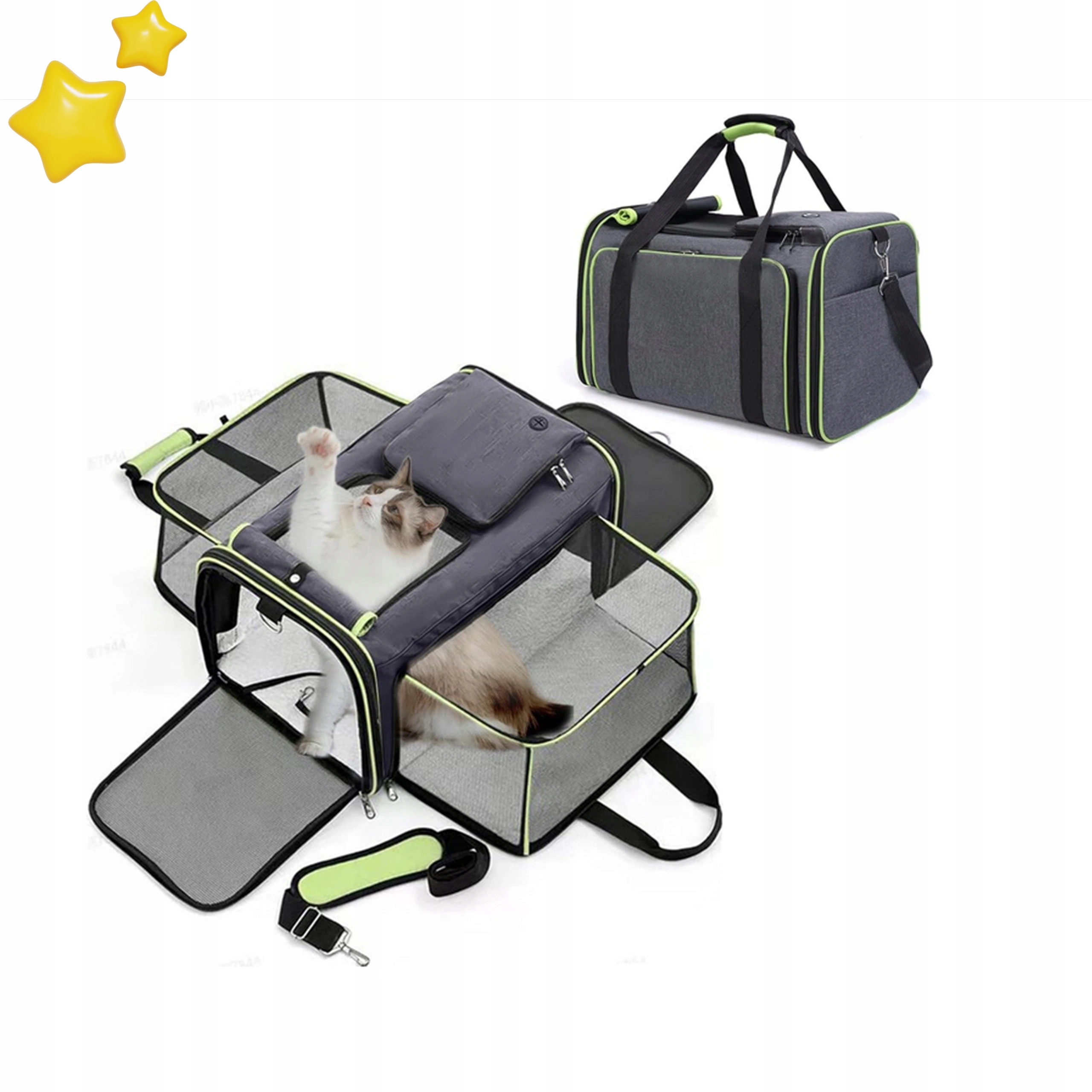 Noste Zvíře S Rolovacím Víkem Snižujícím Stres Během Cestování