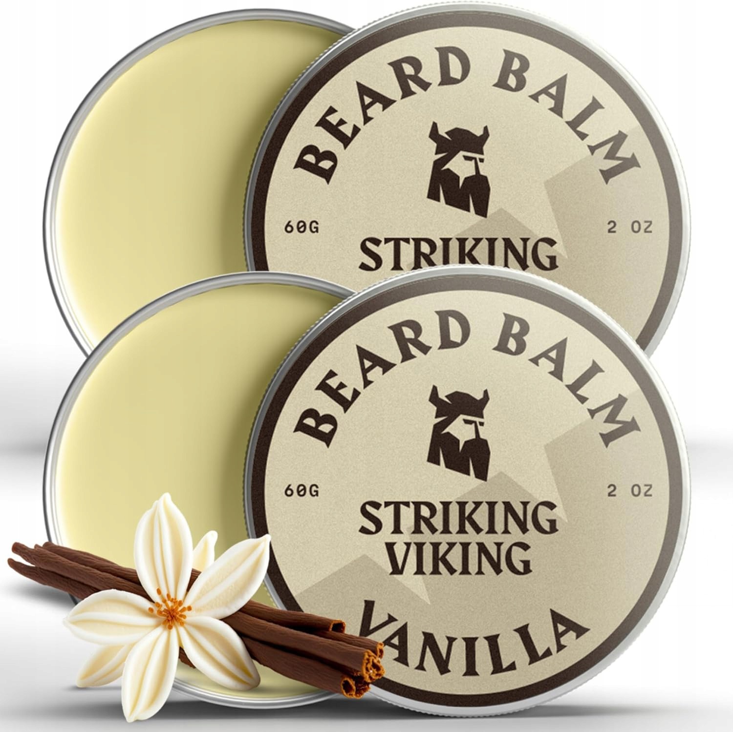 Striking Viking balzám na vousy vanilka hydratuje, stylizuje a kontroluje 2 x 30 g