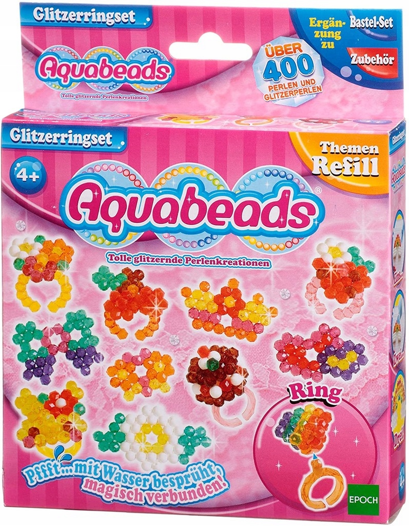

Aquabeads Koraliki Wodne Błyszczące Pierścionki
