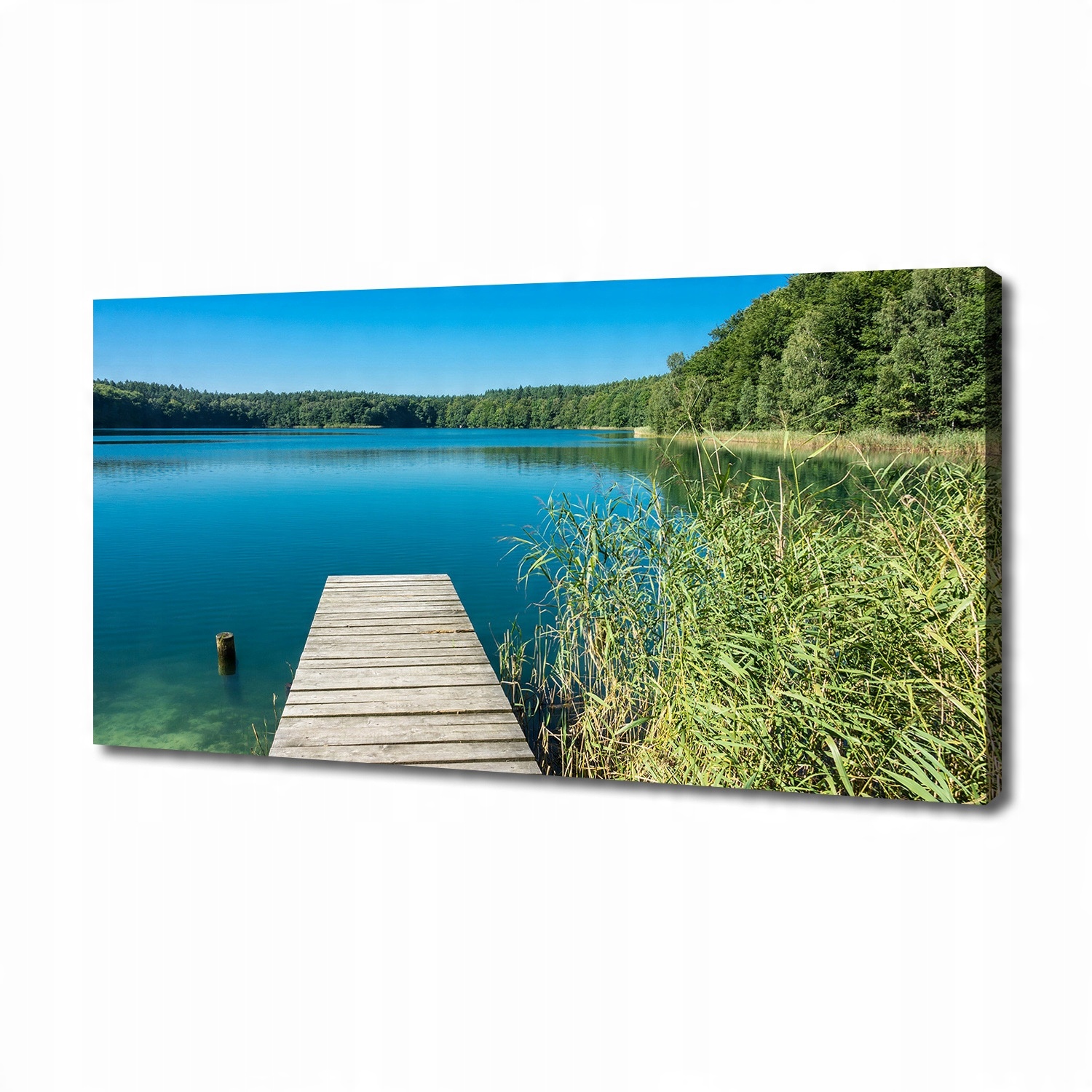 

Foto obraz na płótnie Molo nad jeziorem 140x70 cm