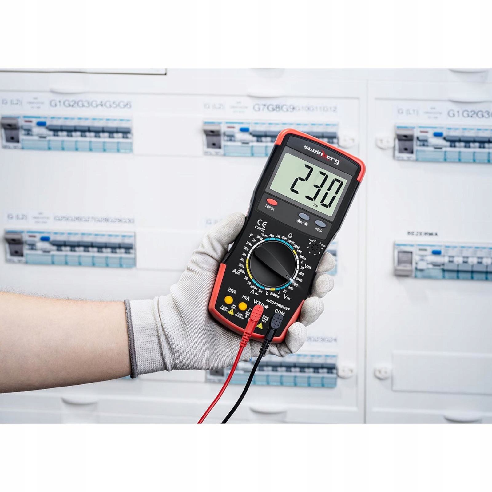 Мультиметр цифровой измеритель тока AC / DC 1000 в тест