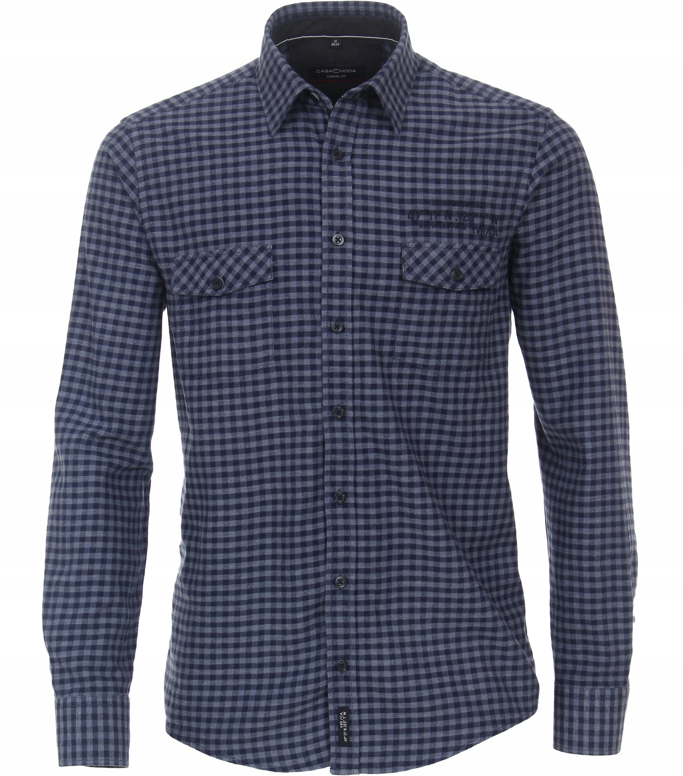 Casamoda Velké Velikosti Flanelová Košile Casual 5XL