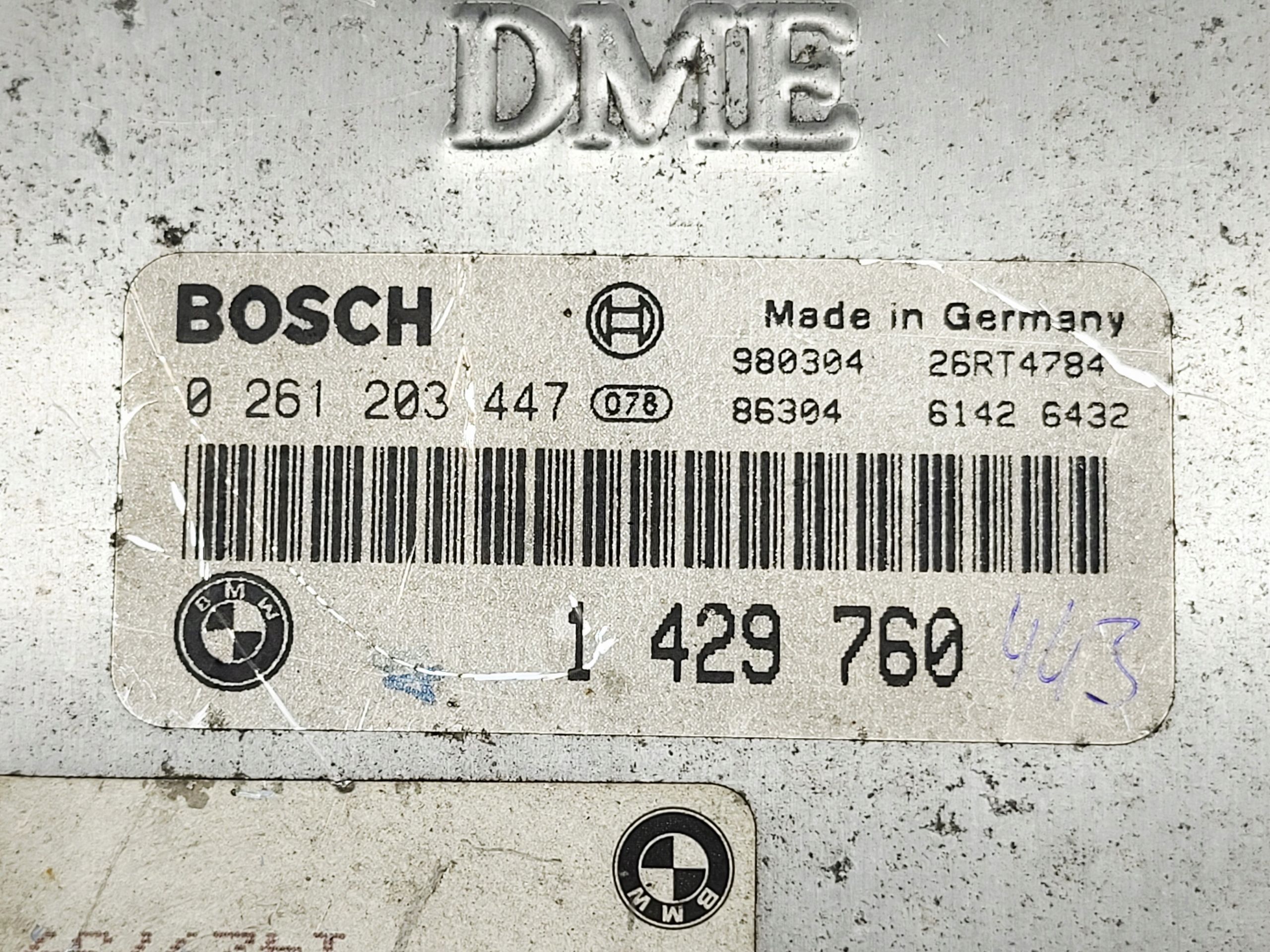 computer control unit of the engine BMW E36 1.8 B 0261203447 1429760