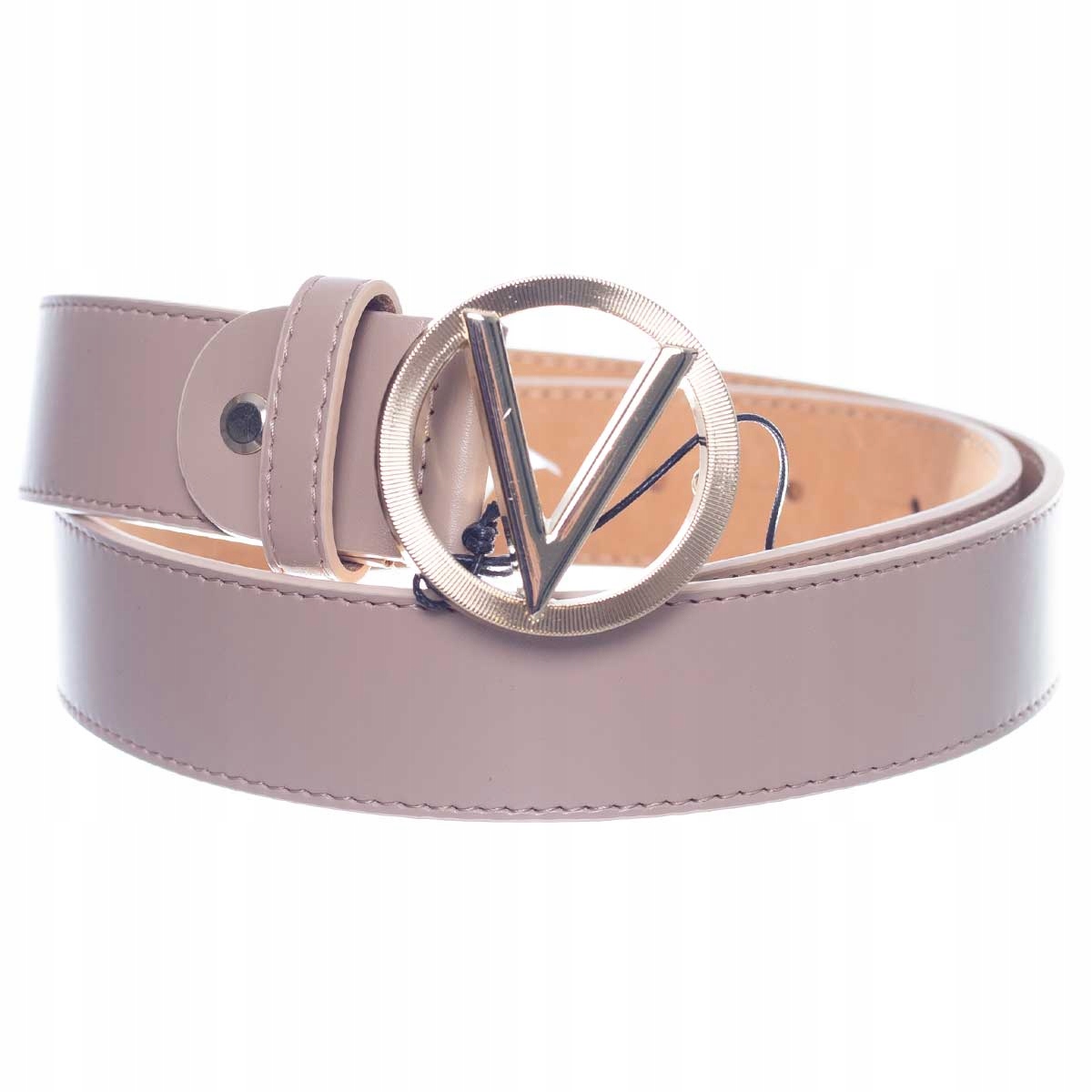 Valentino Pásek Hampton Plaque Buckle Belt Béžový vel. M