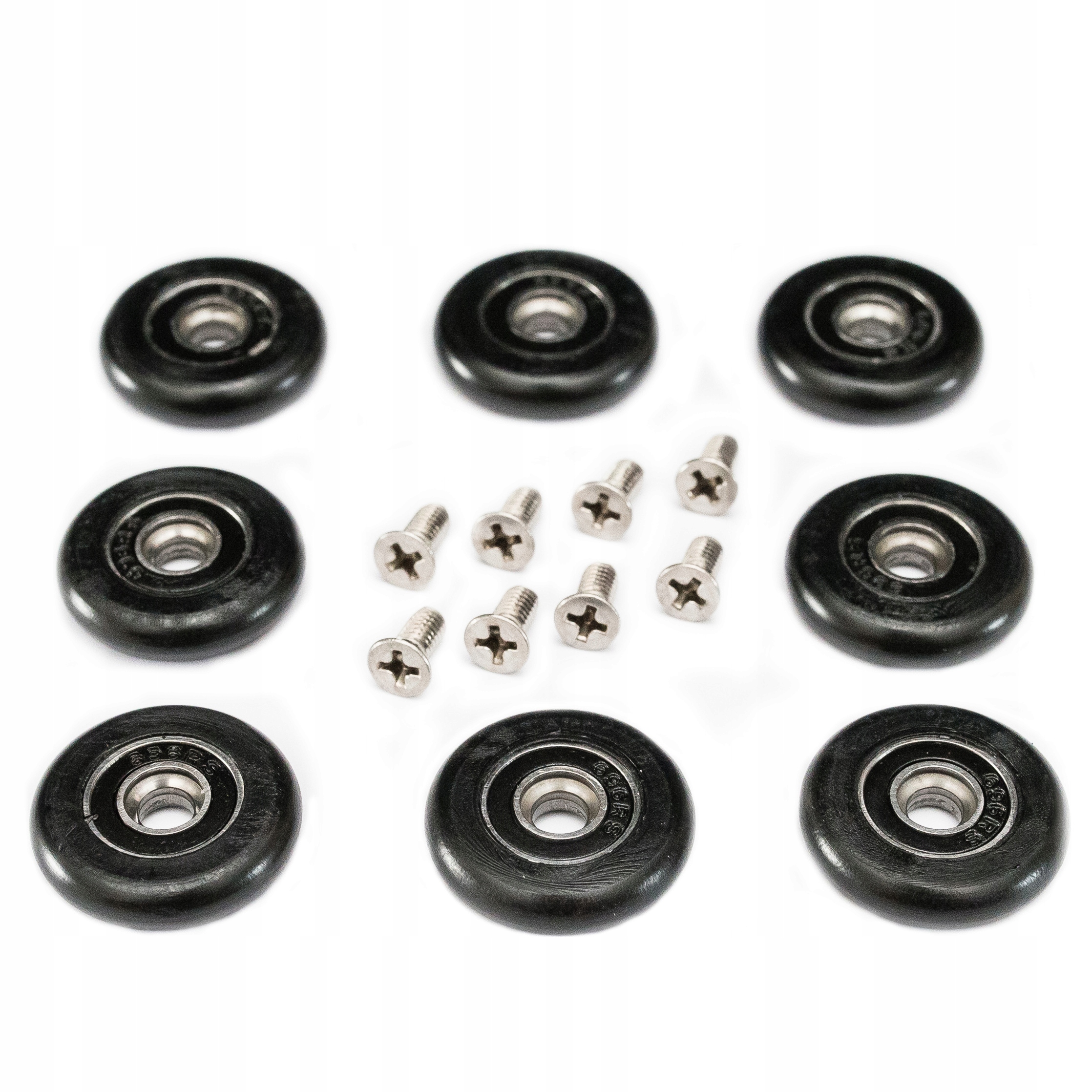 

8szt Kółko Rolki Do Kabina Prysznicowa 25mm Czarne