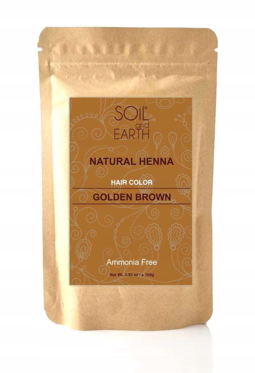 

Henna do włosów Indyjska Złoty Brąz 100 g Soil
