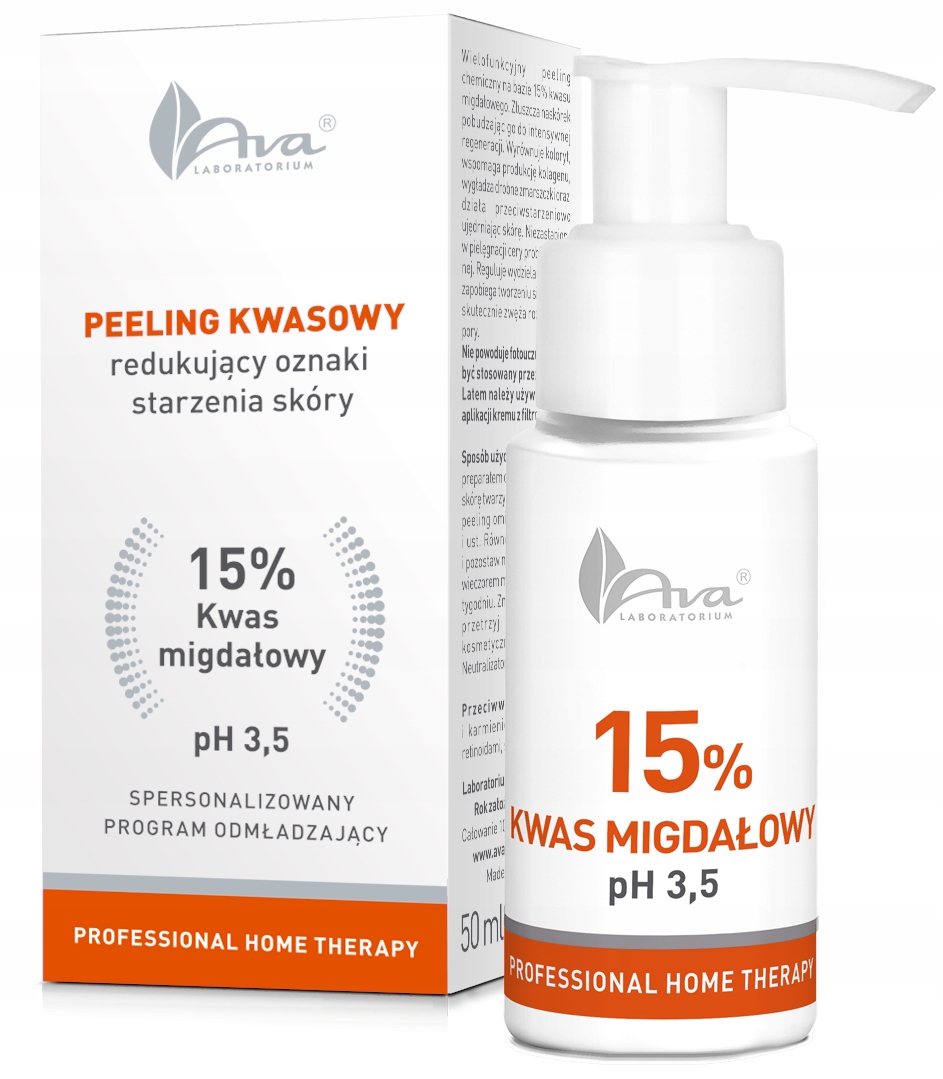 AVA PROFESSIONAL HOME THERAPY PEELING KWASOWY - KWAS MIGDAŁOWY 15% 50ml