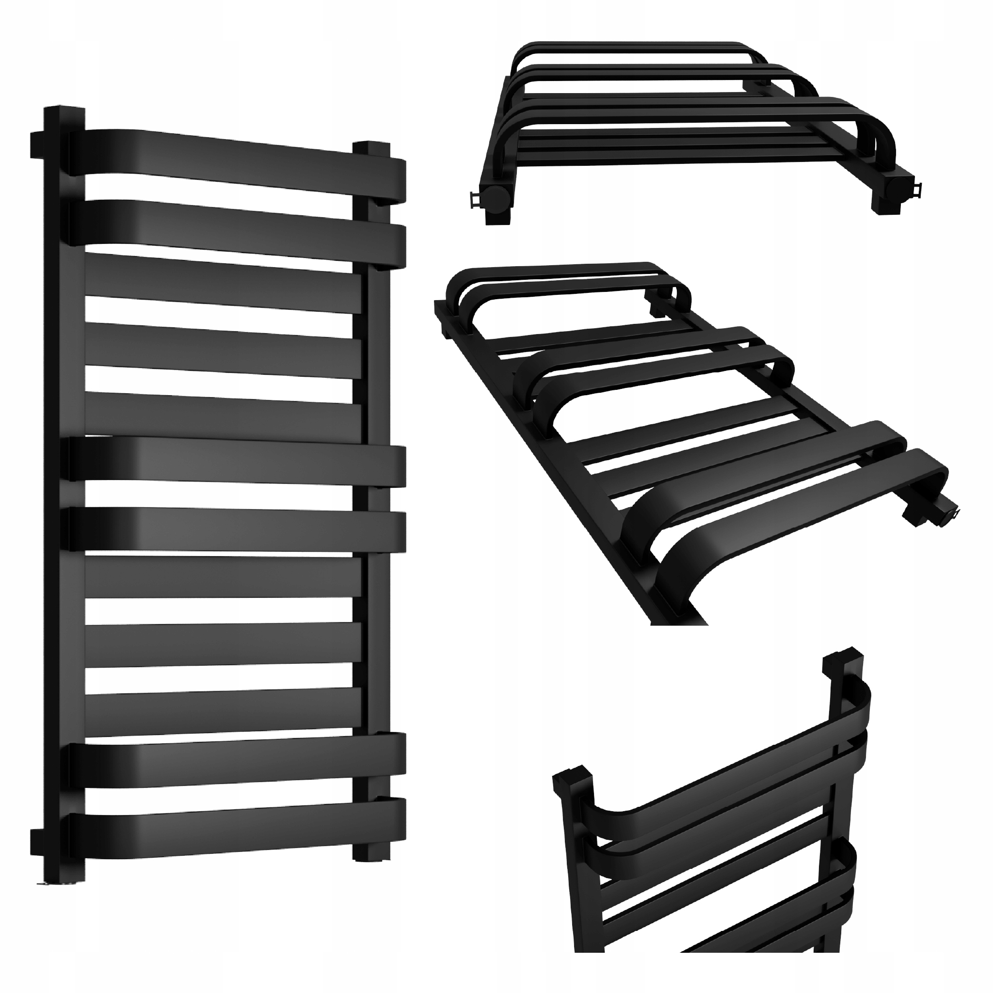 Radiátor Pandora Special 1470x440 Černý Mat