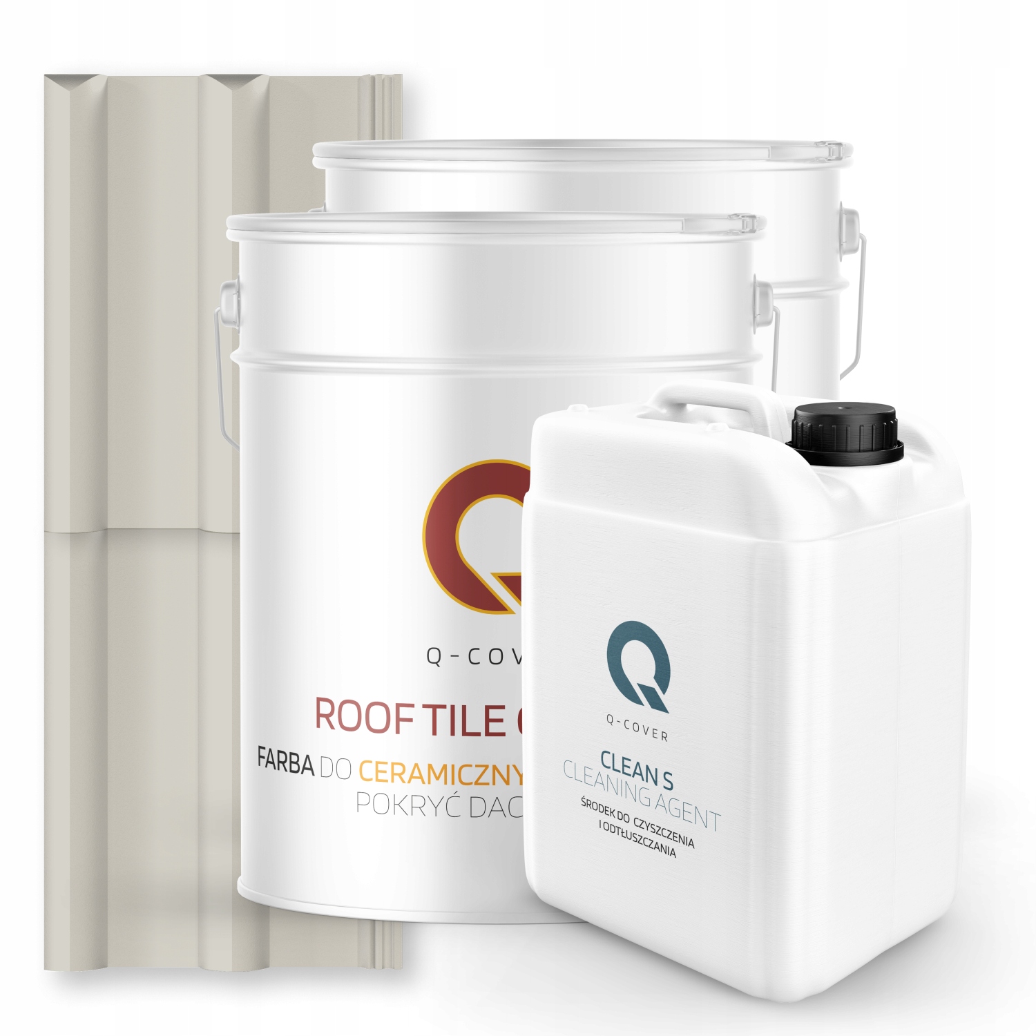 Farba Na Keramické Strechy Set Biela Šedá Ral 9002 74 m2 Lesk