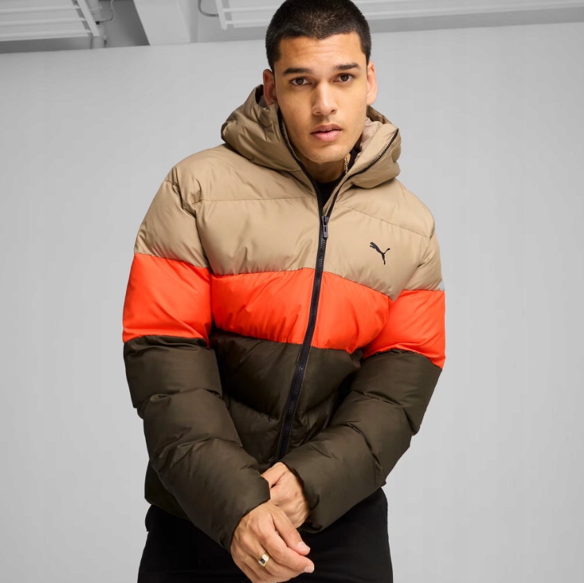 Puma Zimní Bunda Pánská S Kapucí Zateplená Voděodolná 627123 70 vel. M