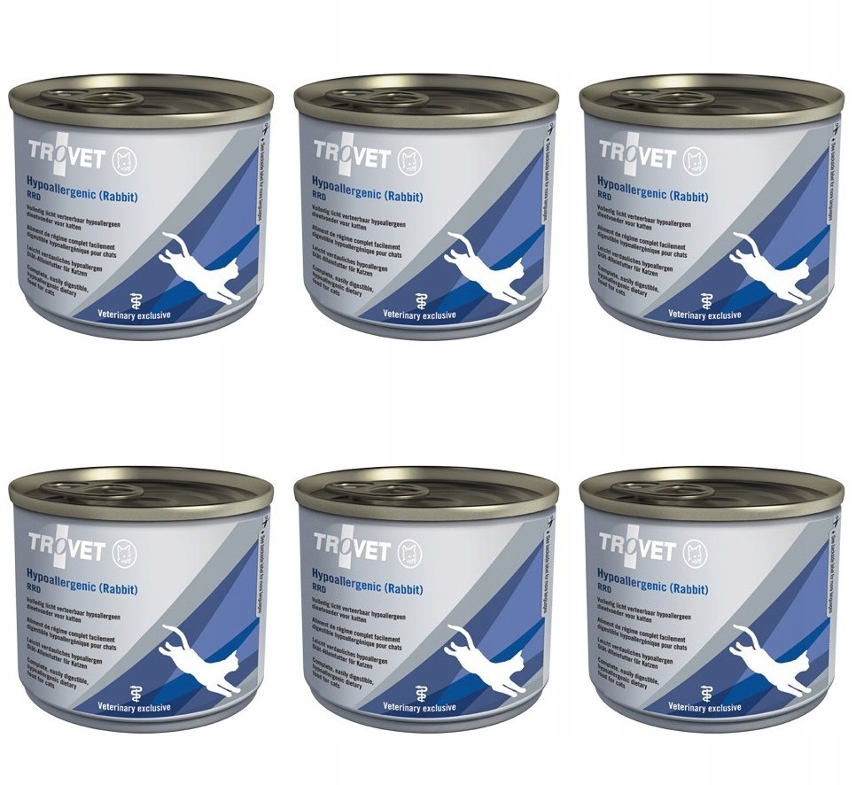 Levně Trovet Cat Rrd Hypoallergenic Rabbit 6 x 200 g – s králíkem pro kočky