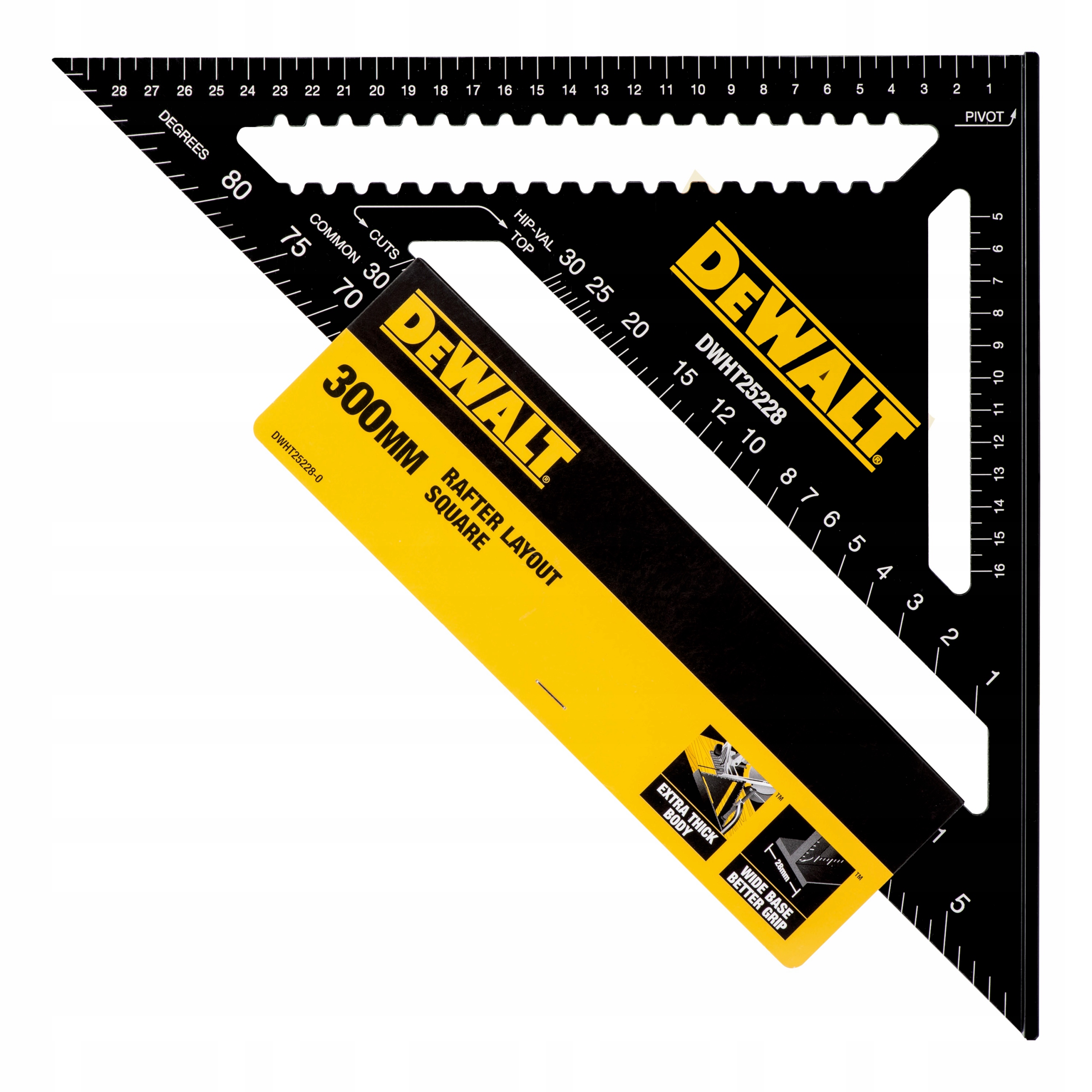 Kątownik uniwersalny ciesielski stolarski aluminiowy 30cm DeWalt