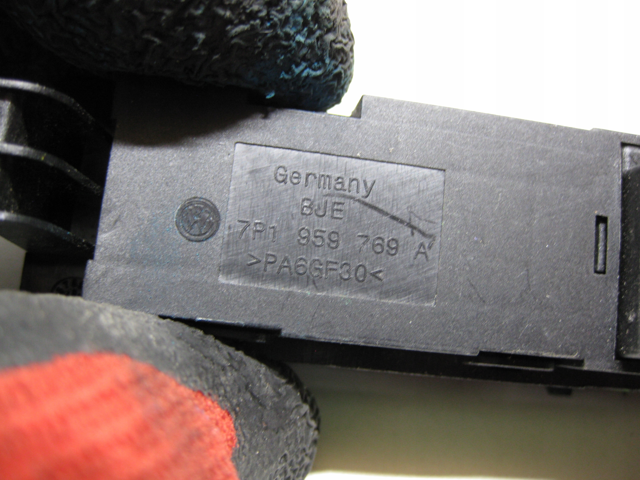 VW TOUAREG switch PAMIECI seat 7P 7P1959769A