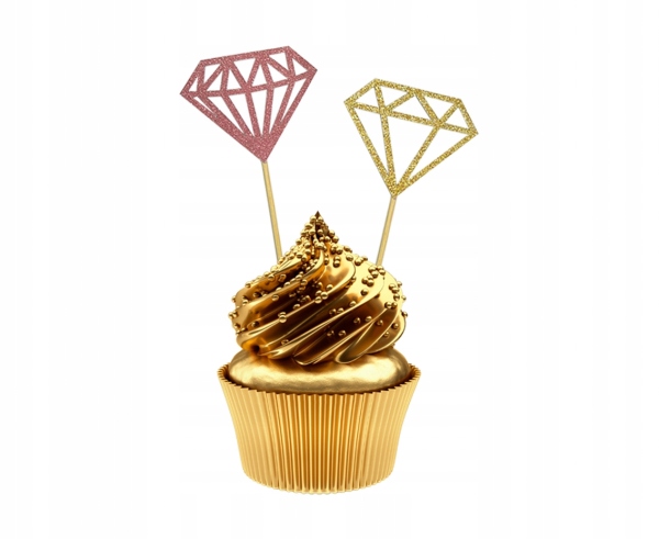 

Toppery Pikery Diamnety dekoracja tort babeczki 6s