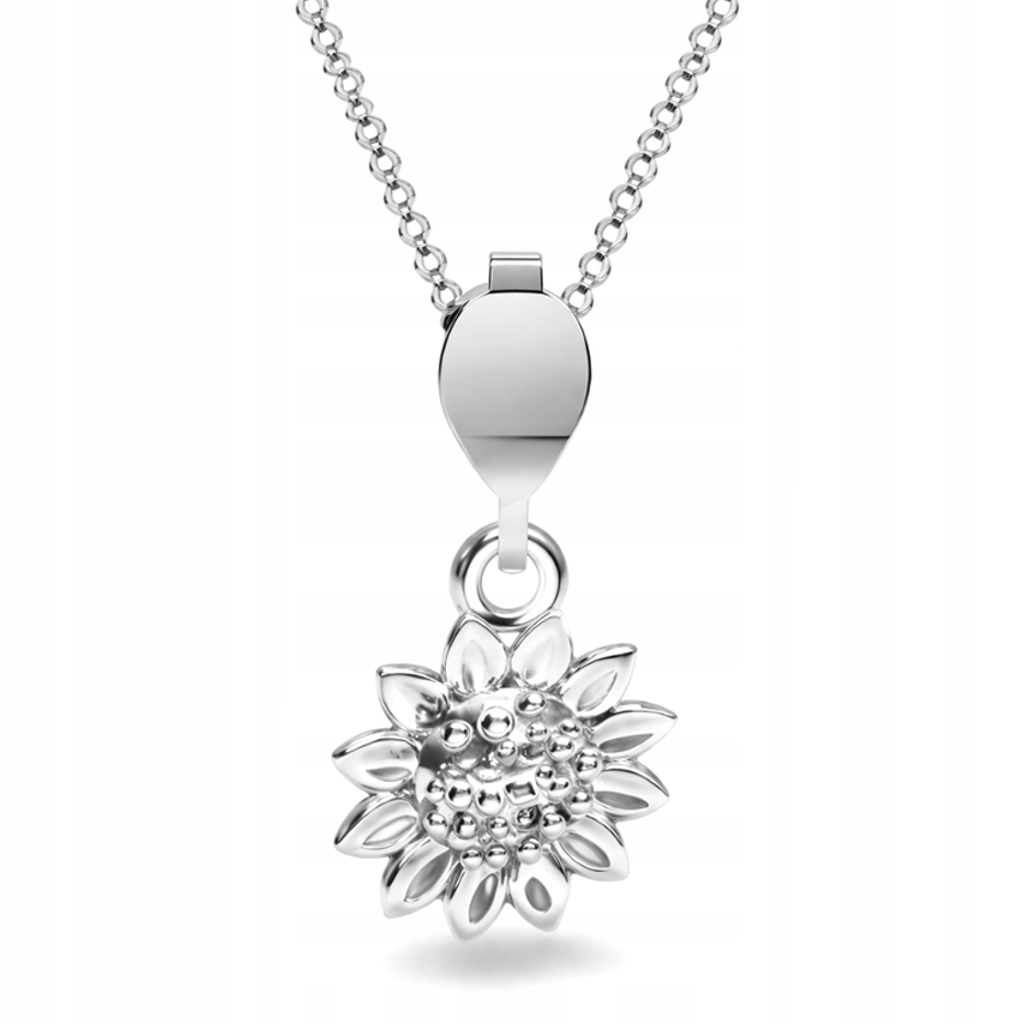 Stříbrný náhrdelník Splétaný Rolo Slunečnice Symbol naděje Stříbro ryzost 925