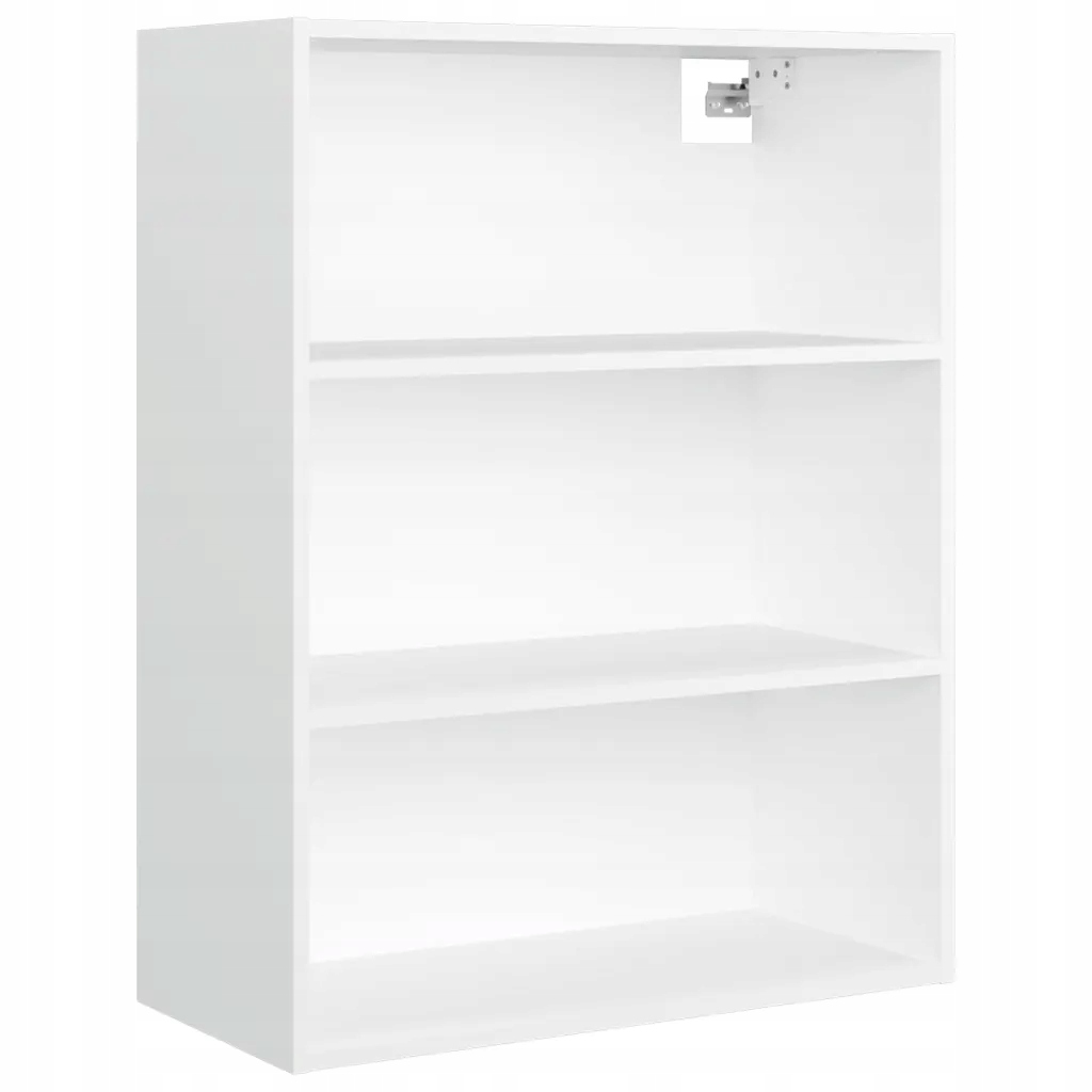 Závěsná nástěnná skříňka se 3 přihrádkami, bílá, 69,5x32,5x90 cm, materiál