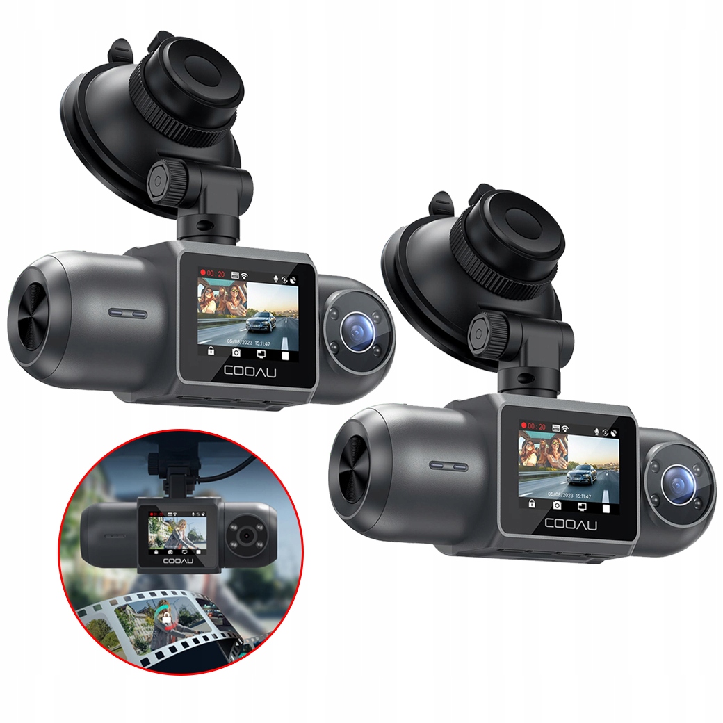 Profesionální Záznamník Jízdy 4K Wifi Gps Zpětná Kamera 2KS Sada Aplikací