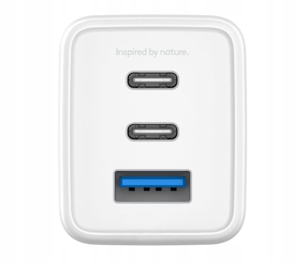 Ładowarka Hune GaN 65W z 2x Usb-c i Usb-a, Szybkie Ładowanie, Biała