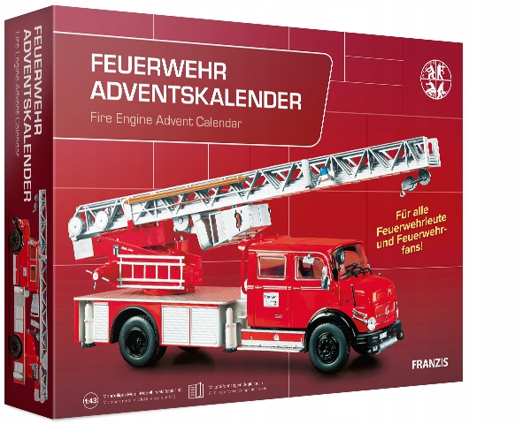 Franzis adventní kalendář Mercedes-Benz hasičské auto se zvukem 1:43