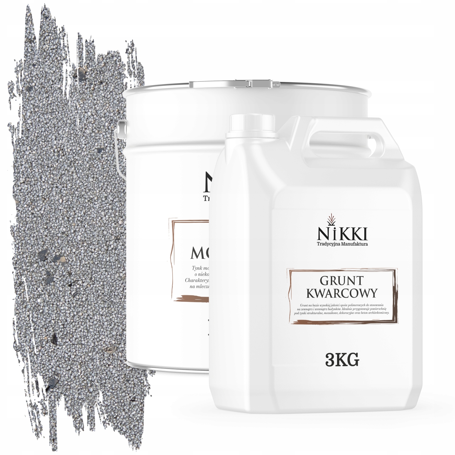 Mozaiková Omietka Strieborná S Čiernou Mikou M51 Sada 12,5 Kg Základný Náter