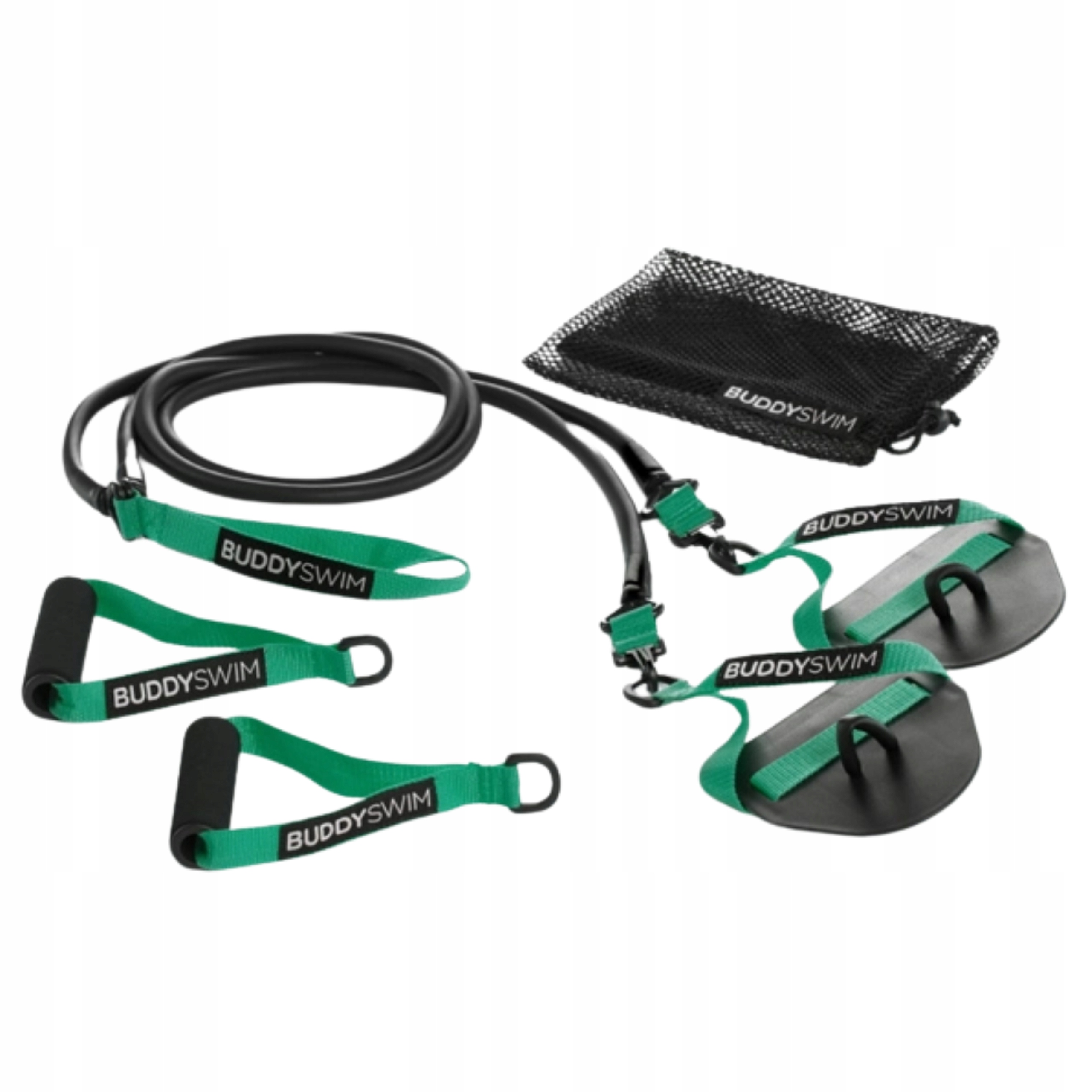 Gumy Treningowe BUDDY SWIM SUPERSTROKE DRYLAND CORDS 2.0 X-Zielone