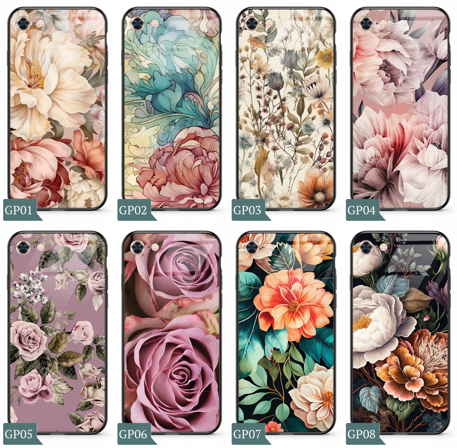 Etui SZKLANE do IPHONE 7 / 8 GLASS CASE + SZKŁO Kolekcja PieceofCase