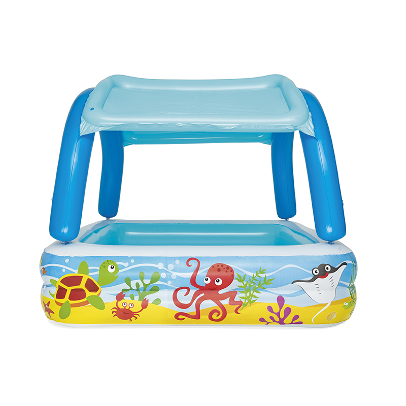 Basen dmuchany basenik brodzik dla dzieci z daszkiem 140cm Bestway