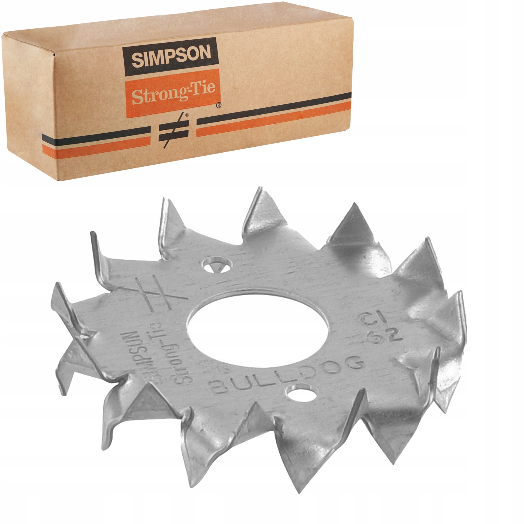 Ozubený krúžok obojstranný 62x21 mm 100ks ostnatý Simpson Bulldog C1-62