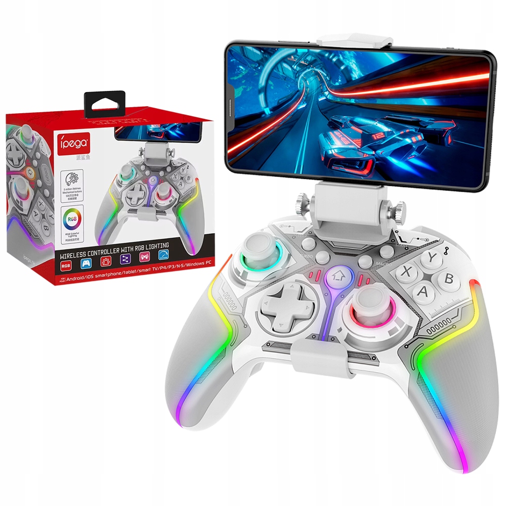 iPega bezdrátový gamepad Rgb smartphone iOS Pc Android Smart Tv PS3 PS4 Ns