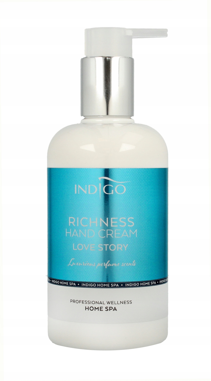 INDIGO KREM DO RĄK ODŻYWCZY PERFUMOWANY WYJĄTKOWY ZAPACH LOVE STORY 300 ML