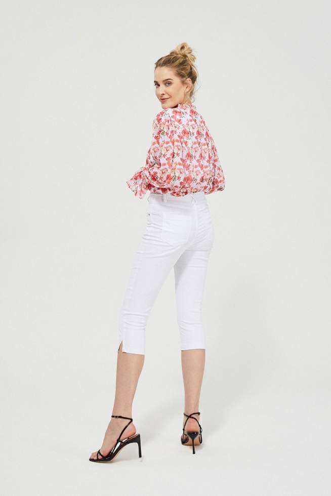 MOODO SPODNIE RYBACZKI L-SP-3407 WHITE; XS Rozmiar XS