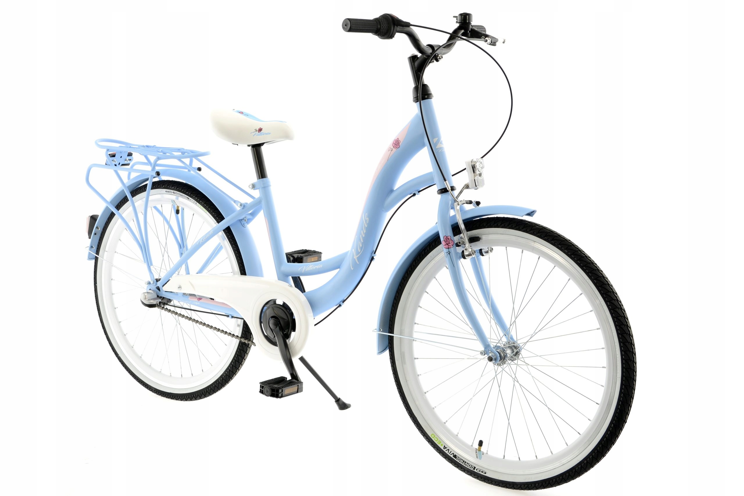 Rower 24 Kands Vittoria 3BN błękitno-róż mat 2022