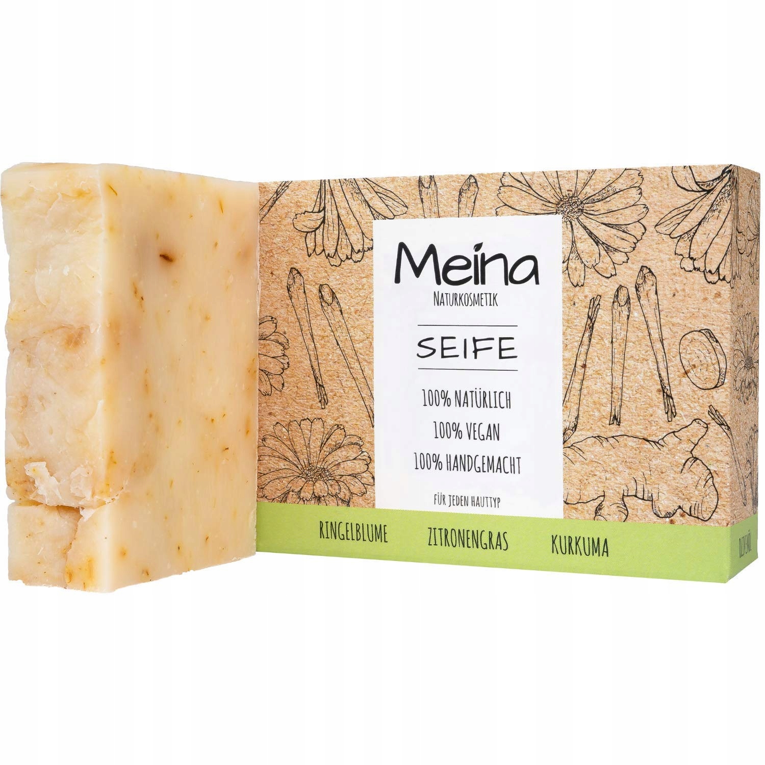 Meina Natural Cosmetics Přírodní mýdlo Tráva Citronová